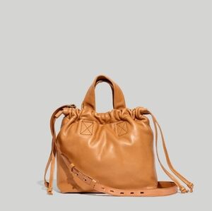 MADEWELL Piazza Leather Drawstring Handbag
